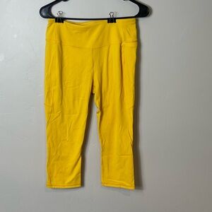 Calia by Carrie Underwood leggings yellow calf ankle workout active